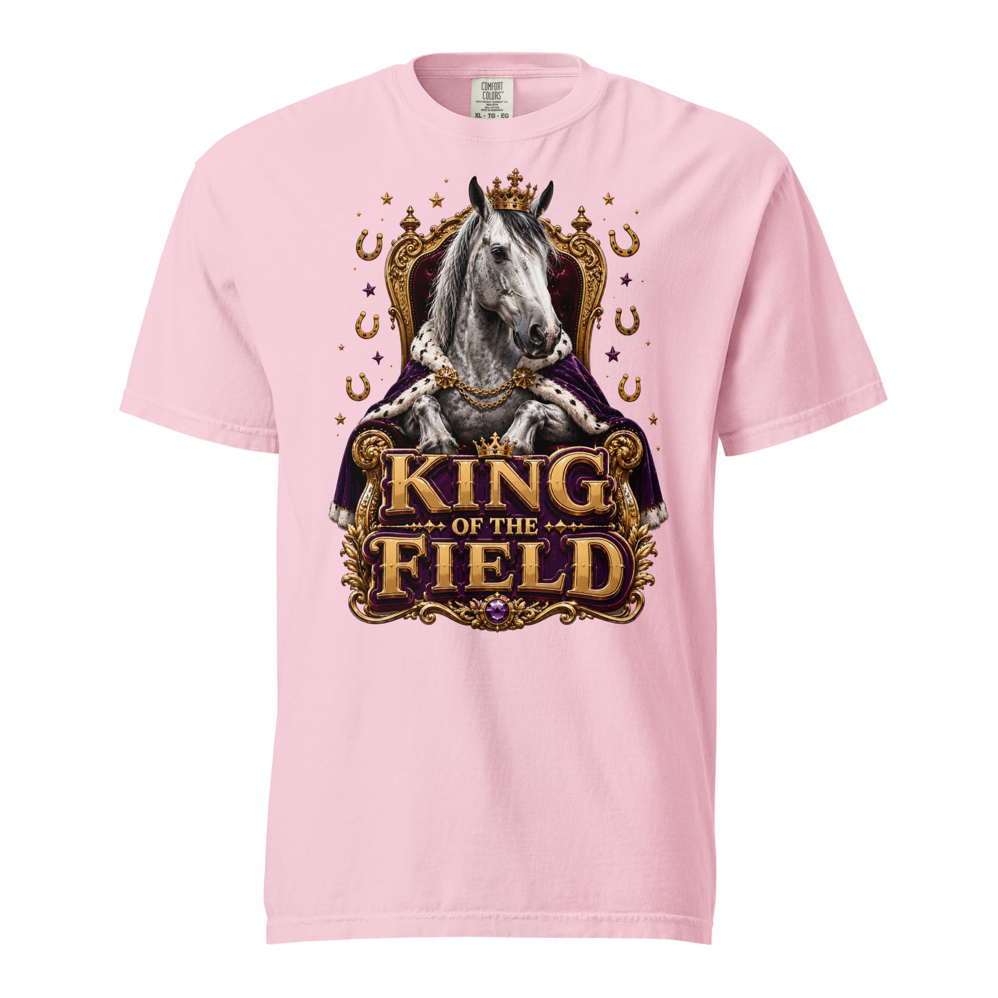King of the Field Royal Horse Heavyweight Tee – Ultimate Horse Lovers Edition by printfluence.net