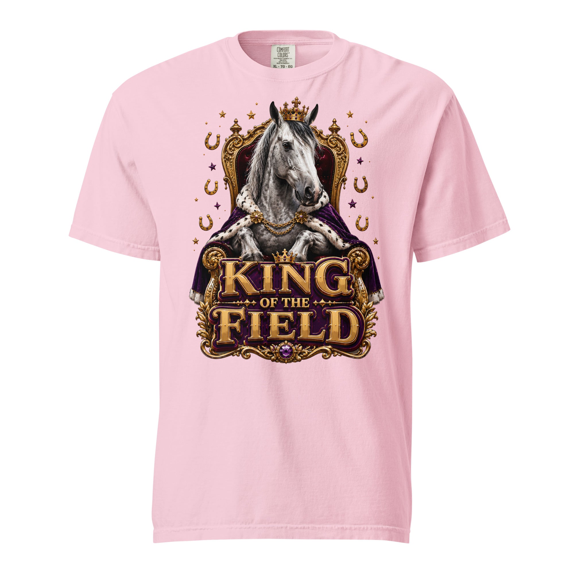 King of the Field Royal Horse Heavyweight Tee – Ultimate Horse Lovers Edition by printfluence.net