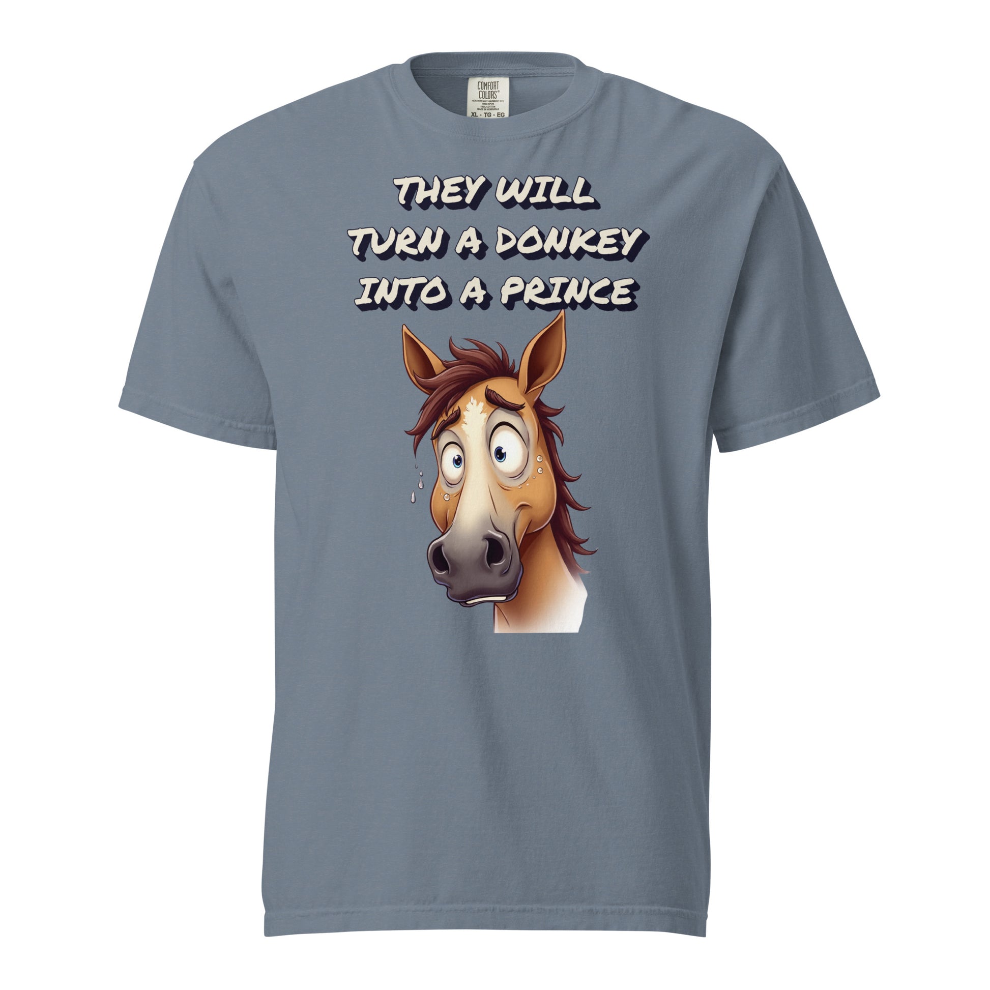 Unisex garment-dyed heavyweight t-shirt - Elite Astonished Horse Tee – Luxury Transformation by printfluence.net