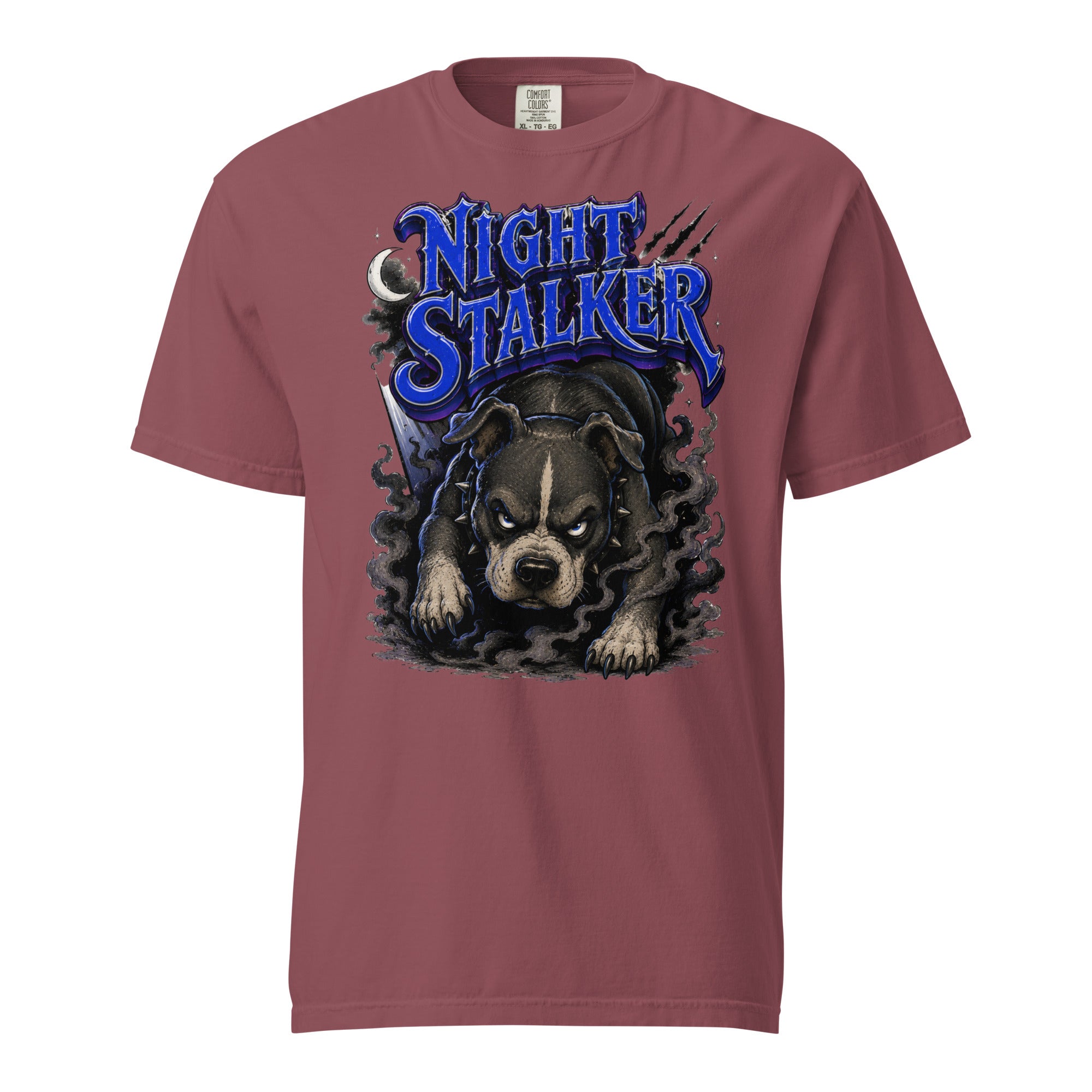 Pitbull Lovers | Unisex Garment-Dyed Heavyweight T-Shirt - Night Stalker by printfluence.net