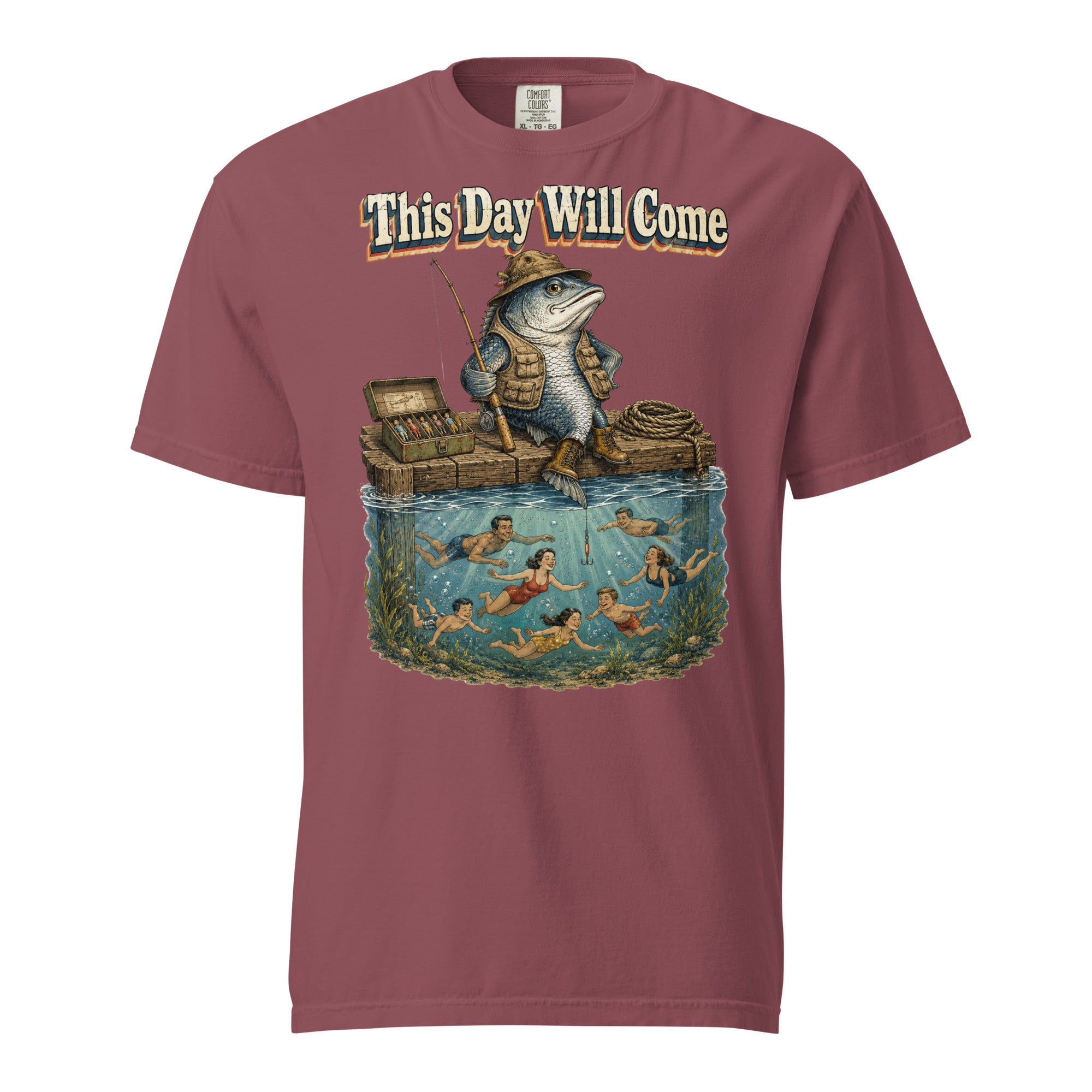 Fishing Lovers | Unisex Garment-Dyed Heavyweight T-Shirt — This Day Will Come by printfluence