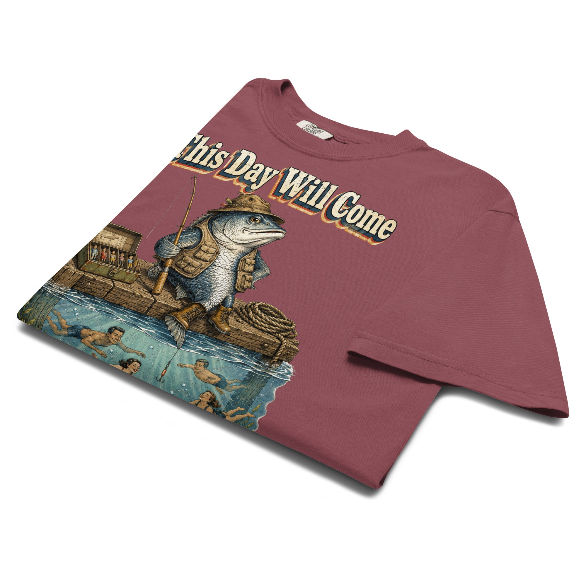 Fishing Lovers | Unisex Garment-Dyed Heavyweight T-Shirt — This Day Will Come by printfluence