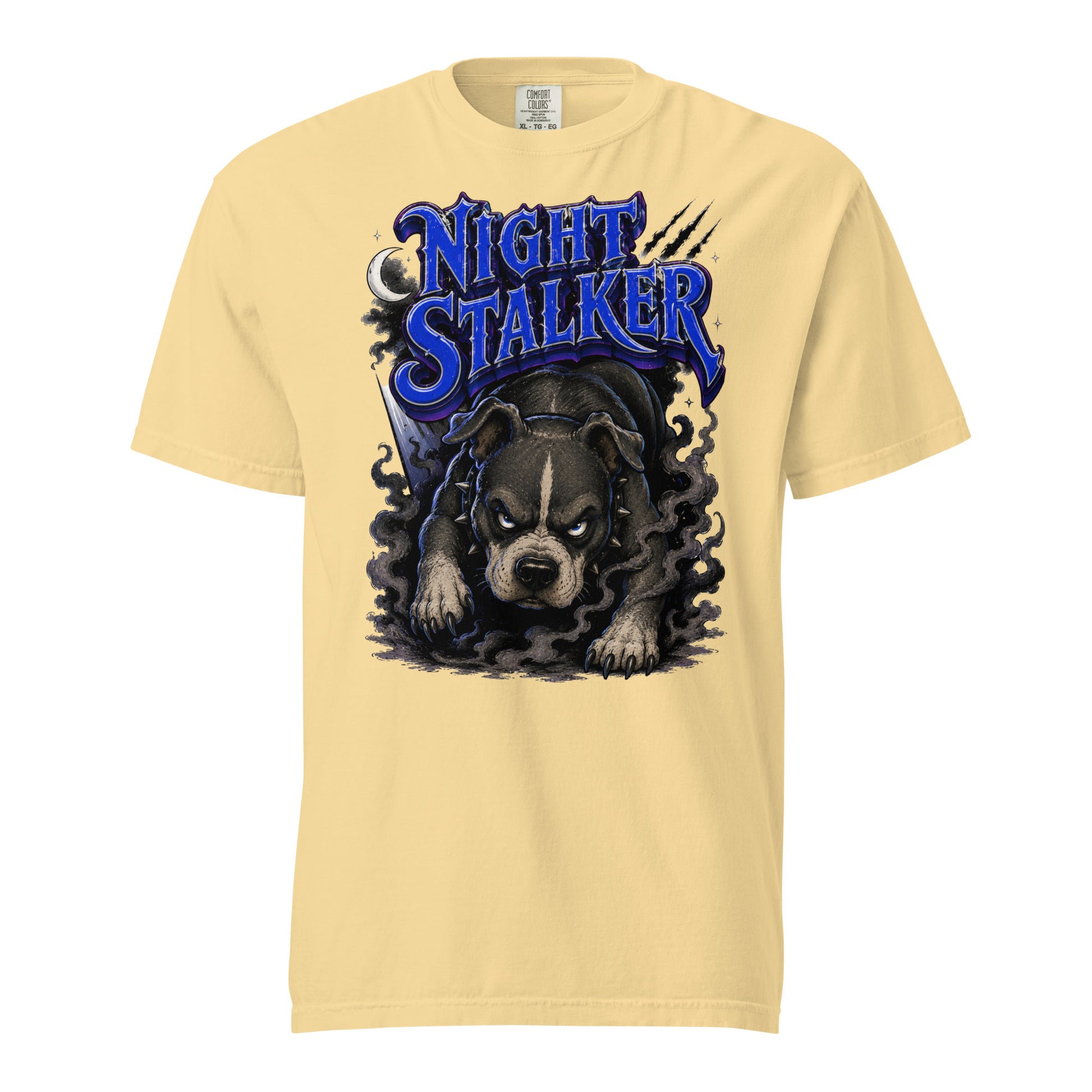 Pitbull Lovers | Unisex Garment-Dyed Heavyweight T-Shirt - Night Stalker by printfluence.net