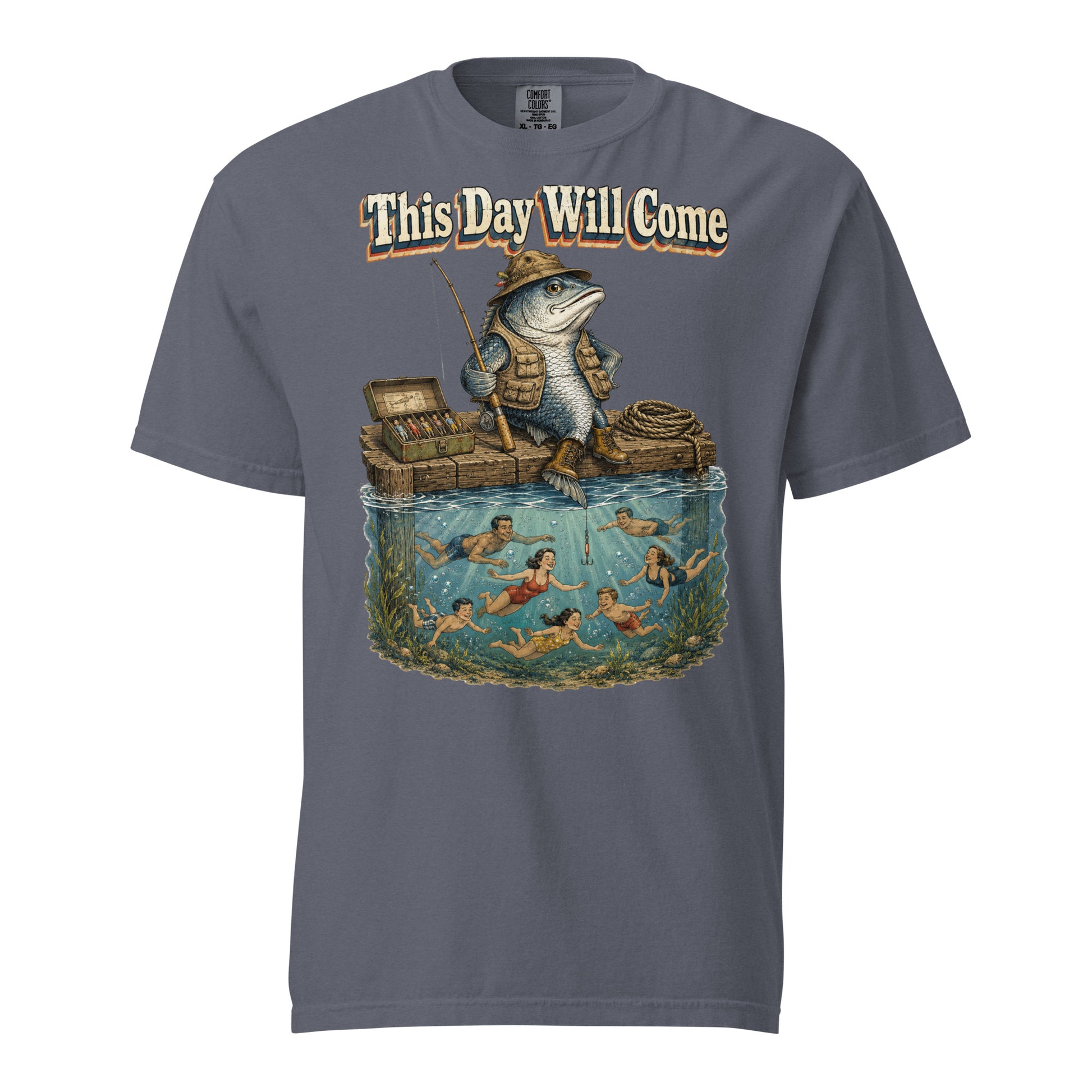 Fishing Lovers | Unisex Garment-Dyed Heavyweight T-Shirt — This Day Will Come by printfluence