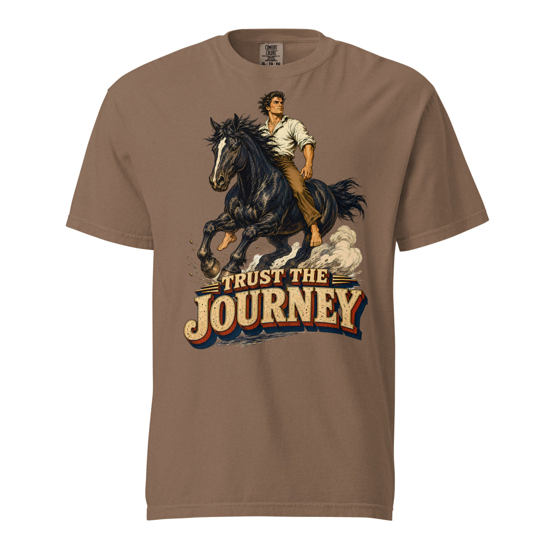 Vintage Horse Journey Heavyweight Tee - Horse Lovers Edition by printfluence.net