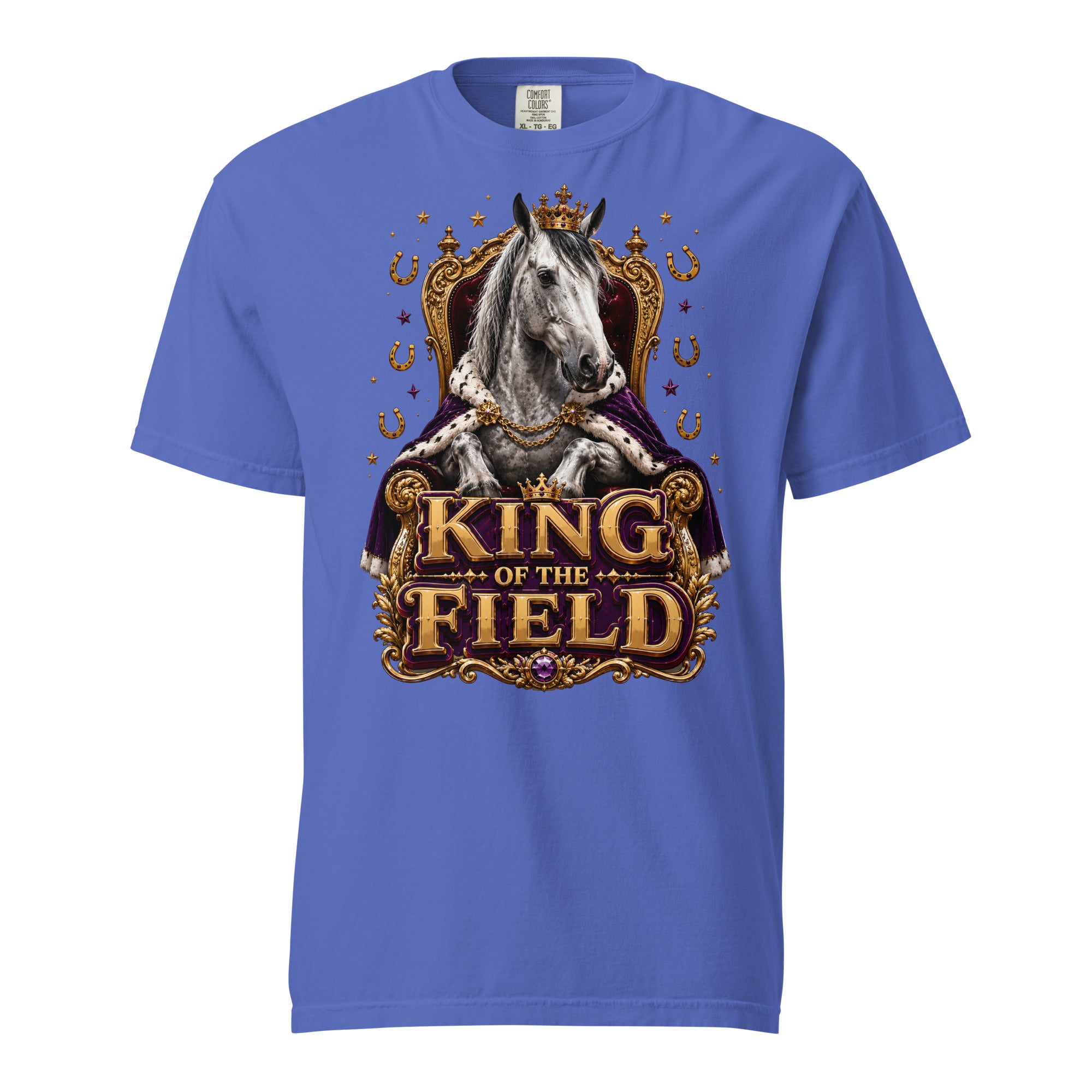 King of the Field Royal Horse Heavyweight Tee – Ultimate Horse Lovers Edition by printfluence.net