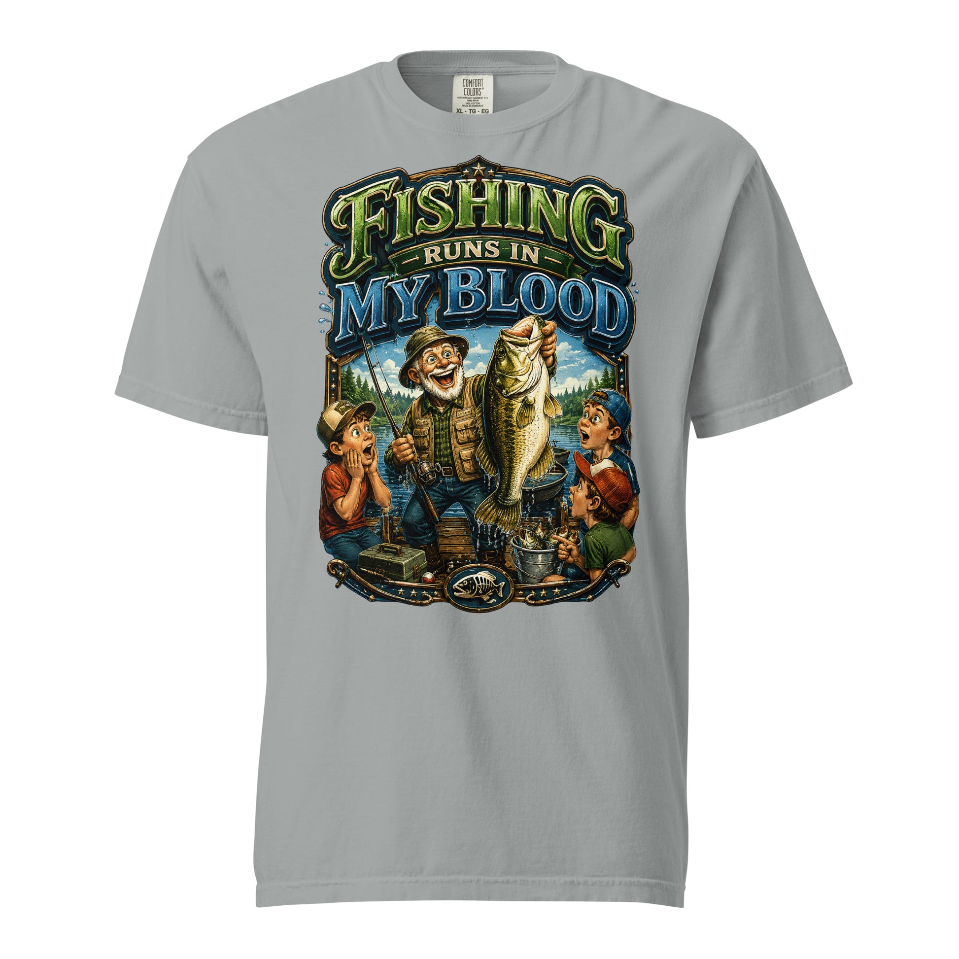 Unisex garment-dyed heavyweight t-shirt by printfluence.net