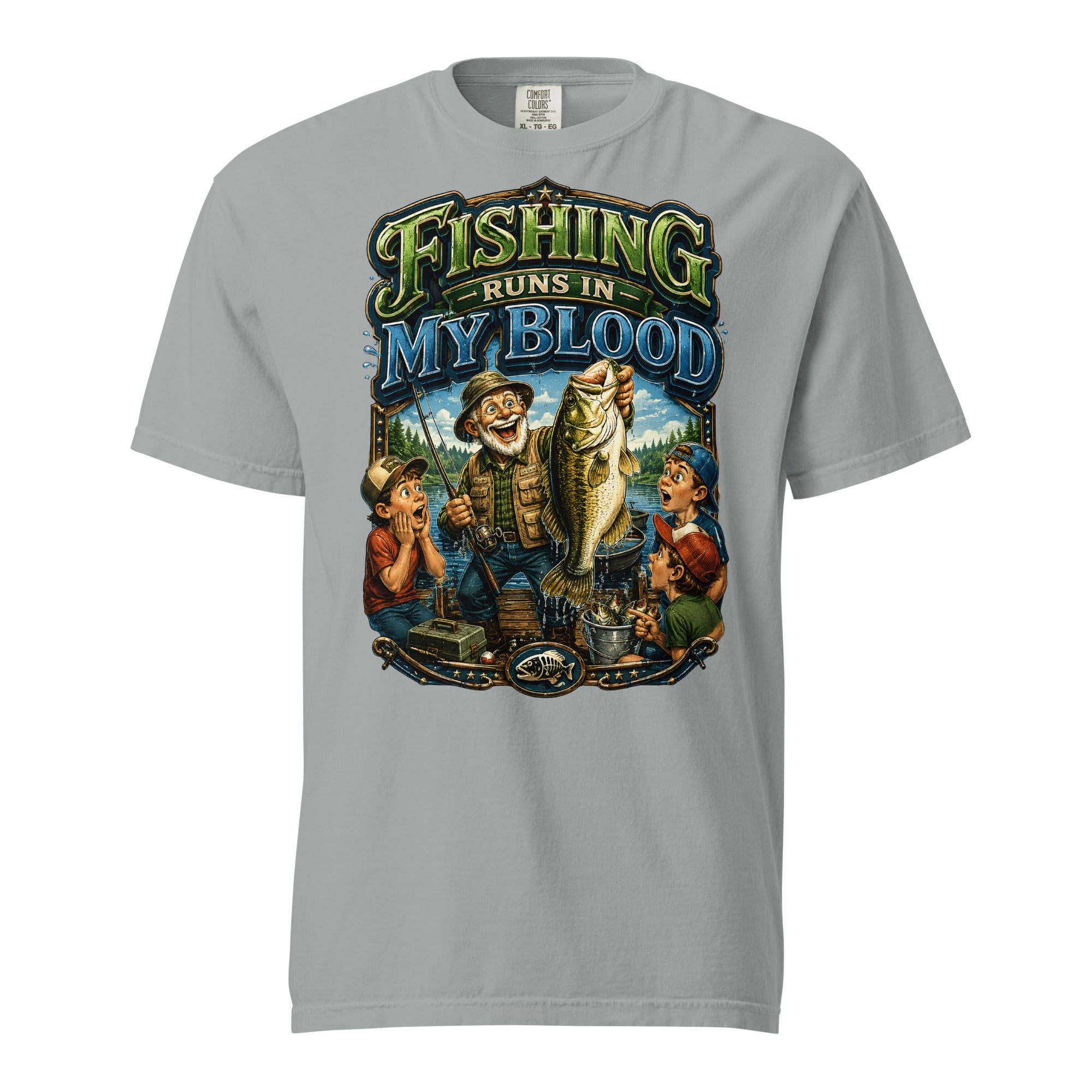 Unisex garment-dyed heavyweight t-shirt by printfluence.net