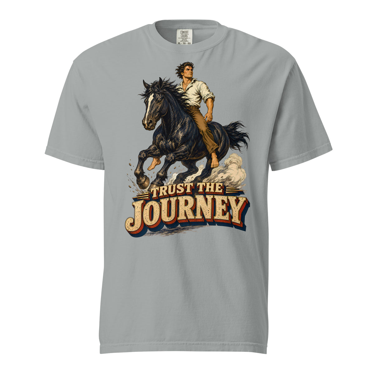 Vintage Horse Journey Heavyweight Tee - Horse Lovers Edition by printfluence.net