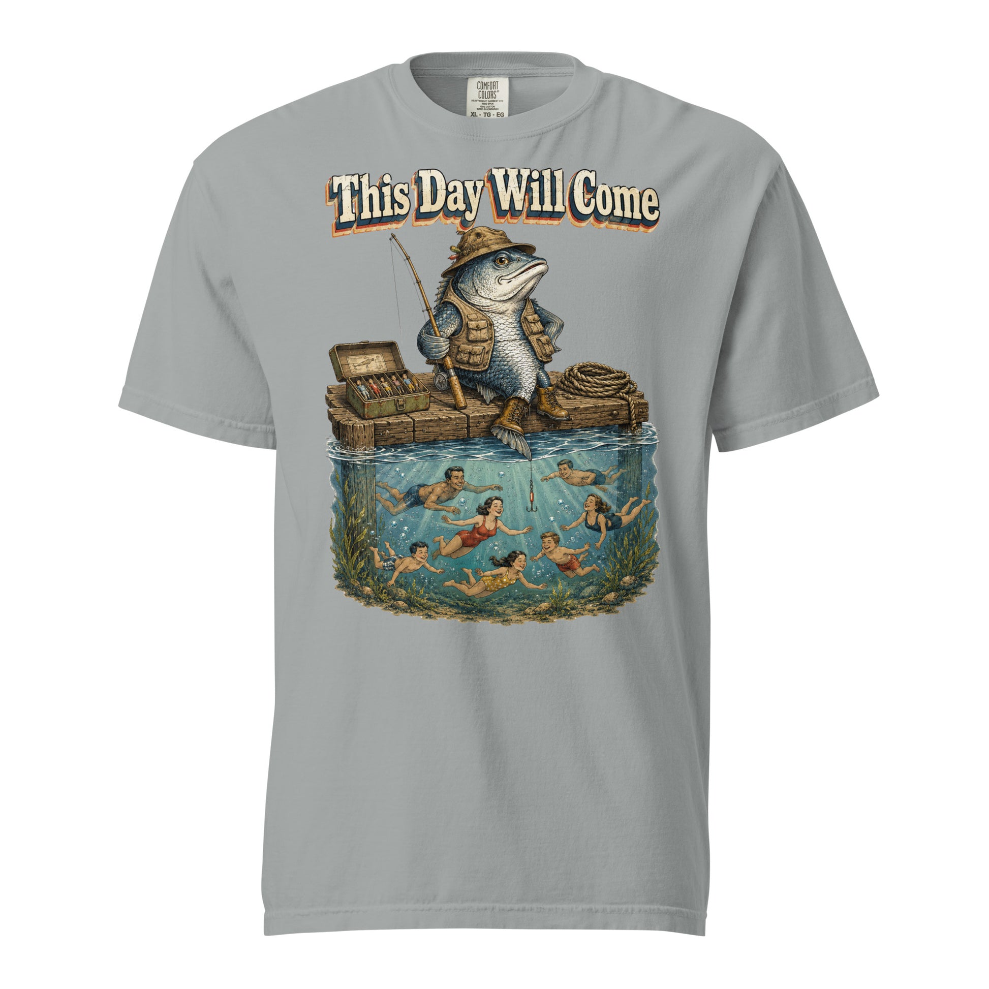 Fishing Lovers | Unisex Garment-Dyed Heavyweight T-Shirt — This Day Will Come by printfluence