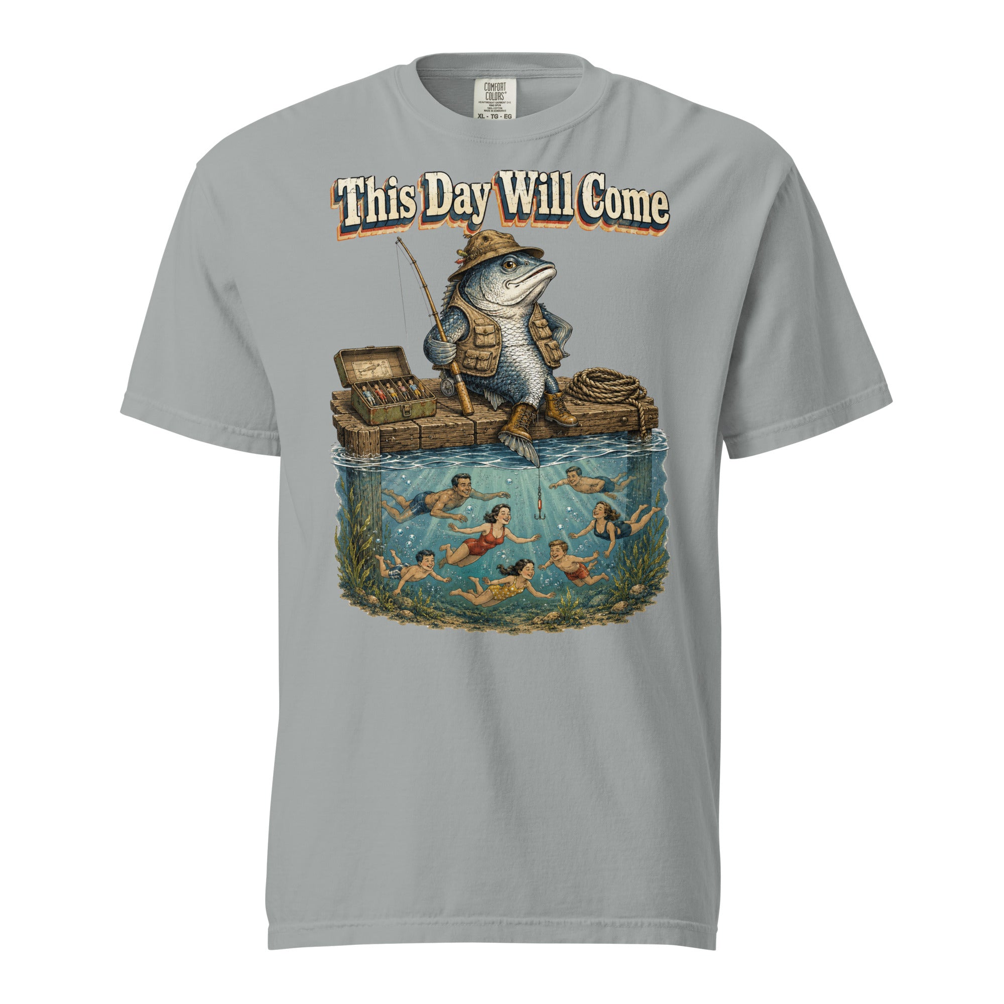 Fishing Lovers | Unisex Garment-Dyed Heavyweight T-Shirt — This Day Will Come by printfluence