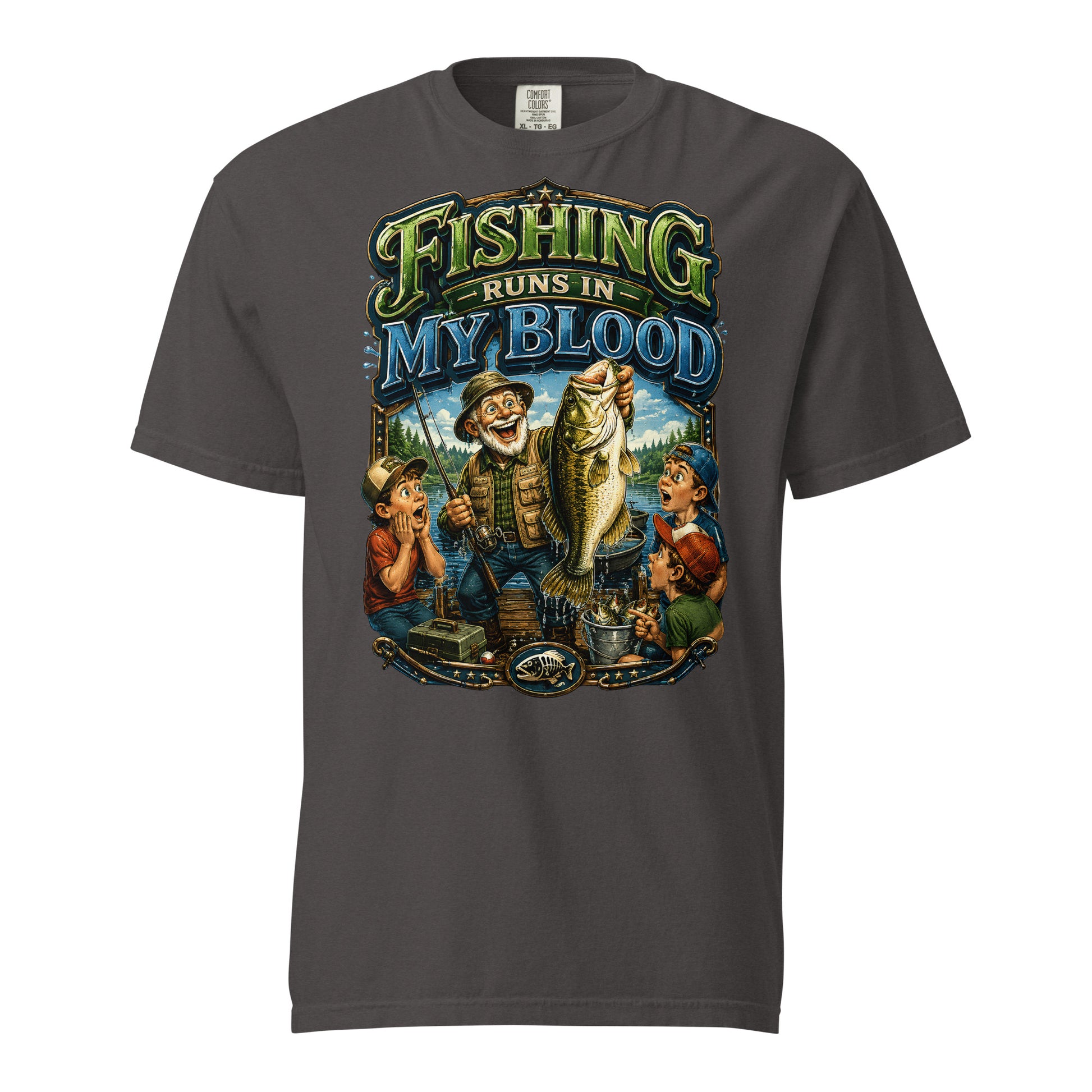 Unisex garment-dyed heavyweight t-shirt by printfluence.net