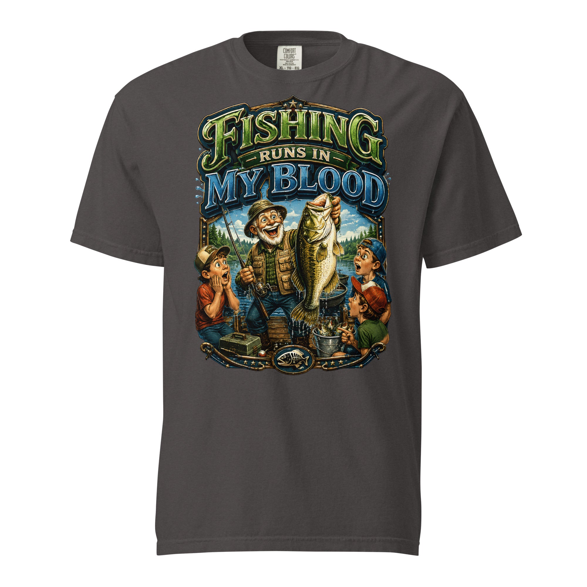 Unisex garment-dyed heavyweight t-shirt by printfluence.net