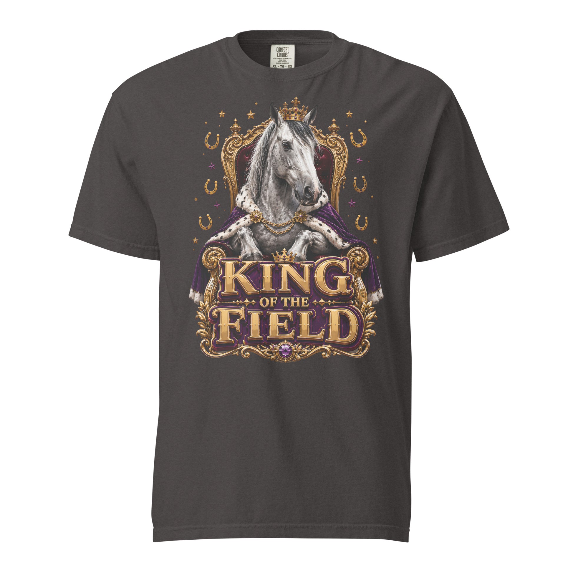 King of the Field Royal Horse Heavyweight Tee – Ultimate Horse Lovers Edition by printfluence.net