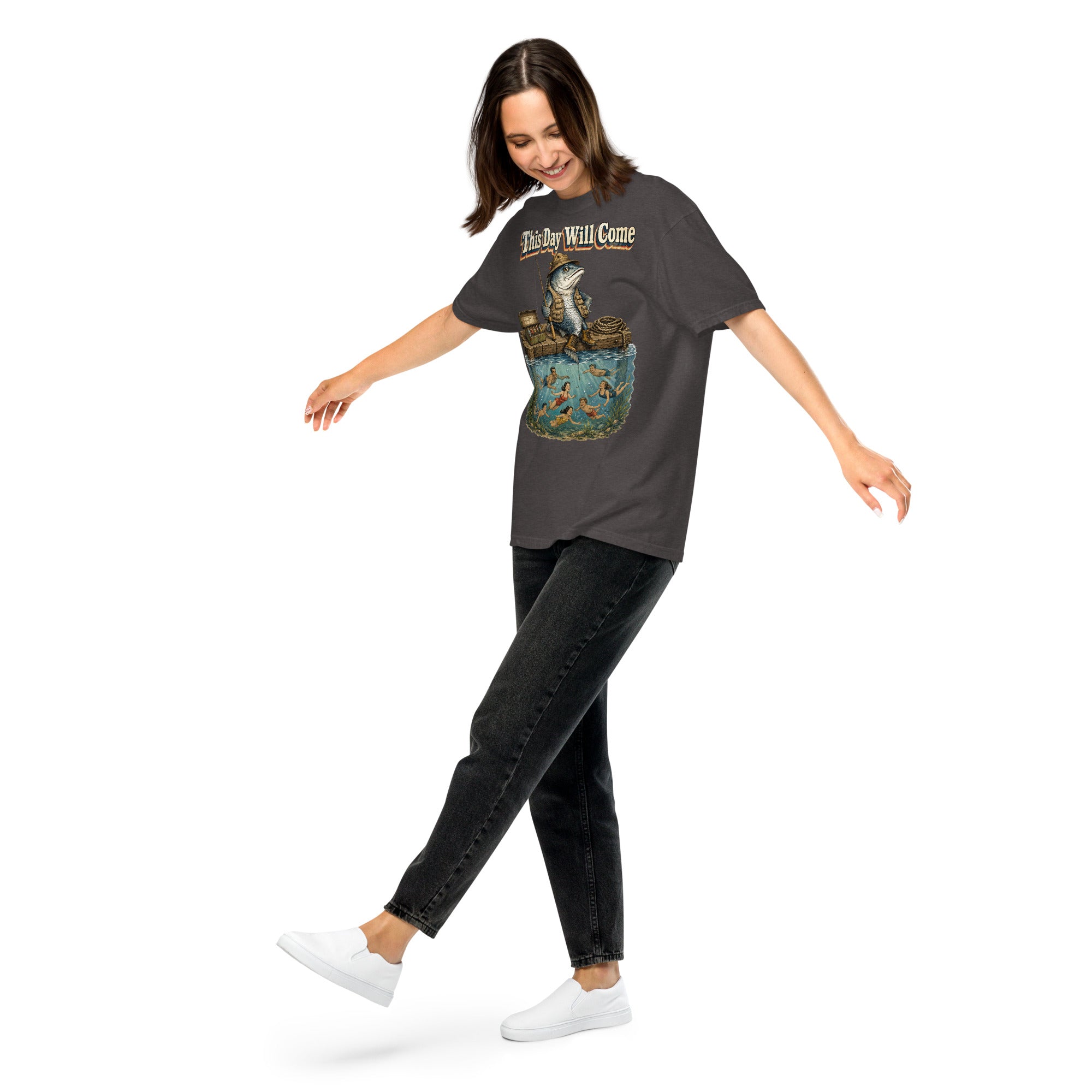 Fishing Lovers | Unisex Garment-Dyed Heavyweight T-Shirt — This Day Will Come by printfluence