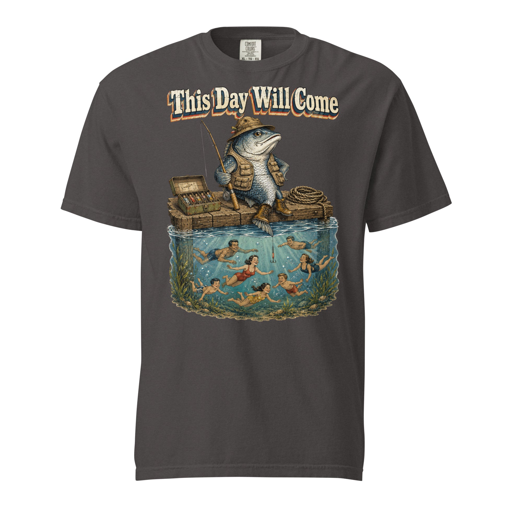 Fishing Lovers | Unisex Garment-Dyed Heavyweight T-Shirt — This Day Will Come by printfluence