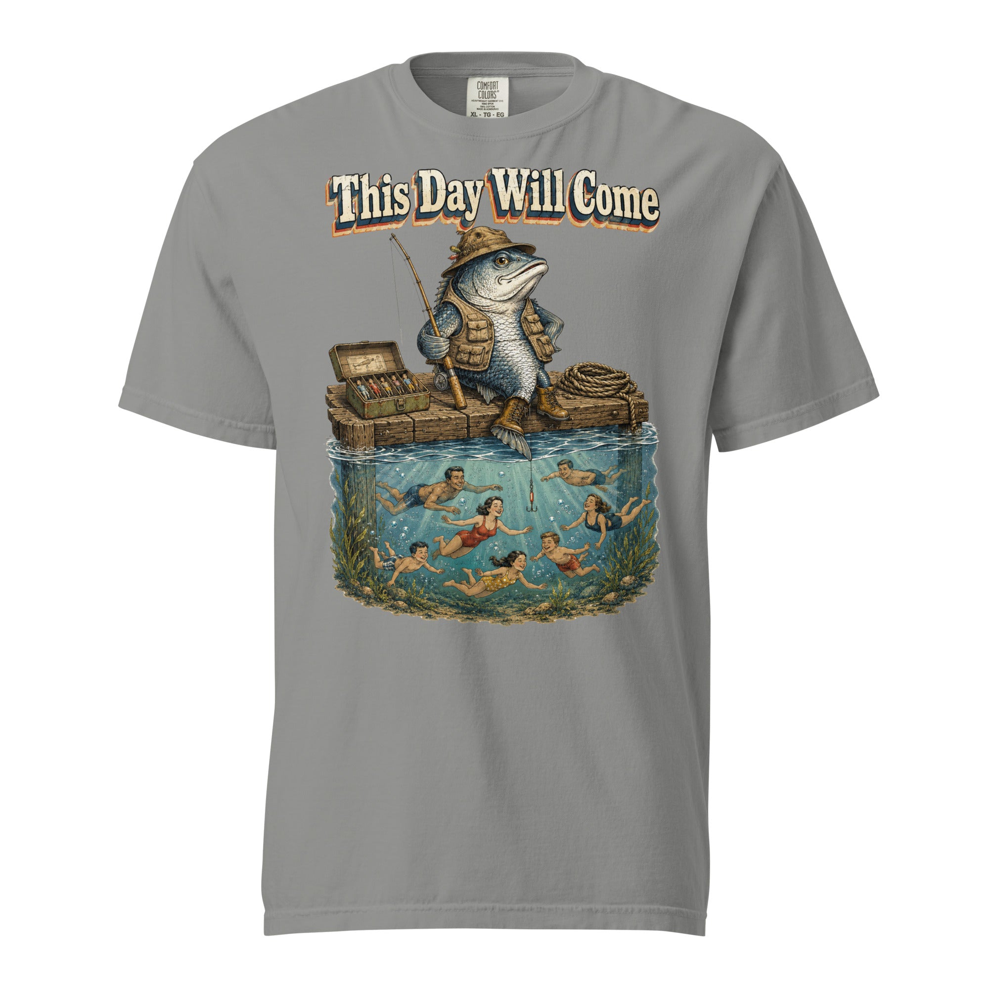 Fishing Lovers | Unisex Garment-Dyed Heavyweight T-Shirt — This Day Will Come by printfluence