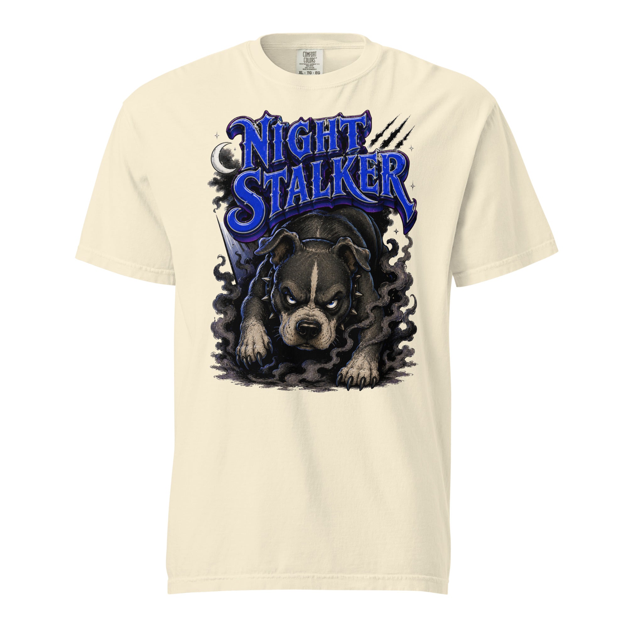 Pitbull Lovers | Unisex Garment-Dyed Heavyweight T-Shirt - Night Stalker by printfluence.net