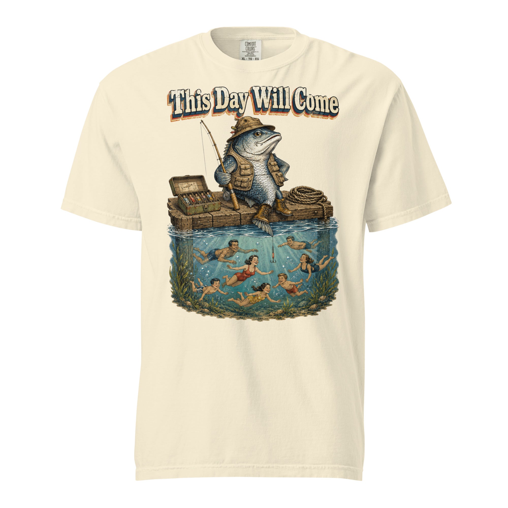 Fishing Lovers | Unisex Garment-Dyed Heavyweight T-Shirt — This Day Will Come by printfluence