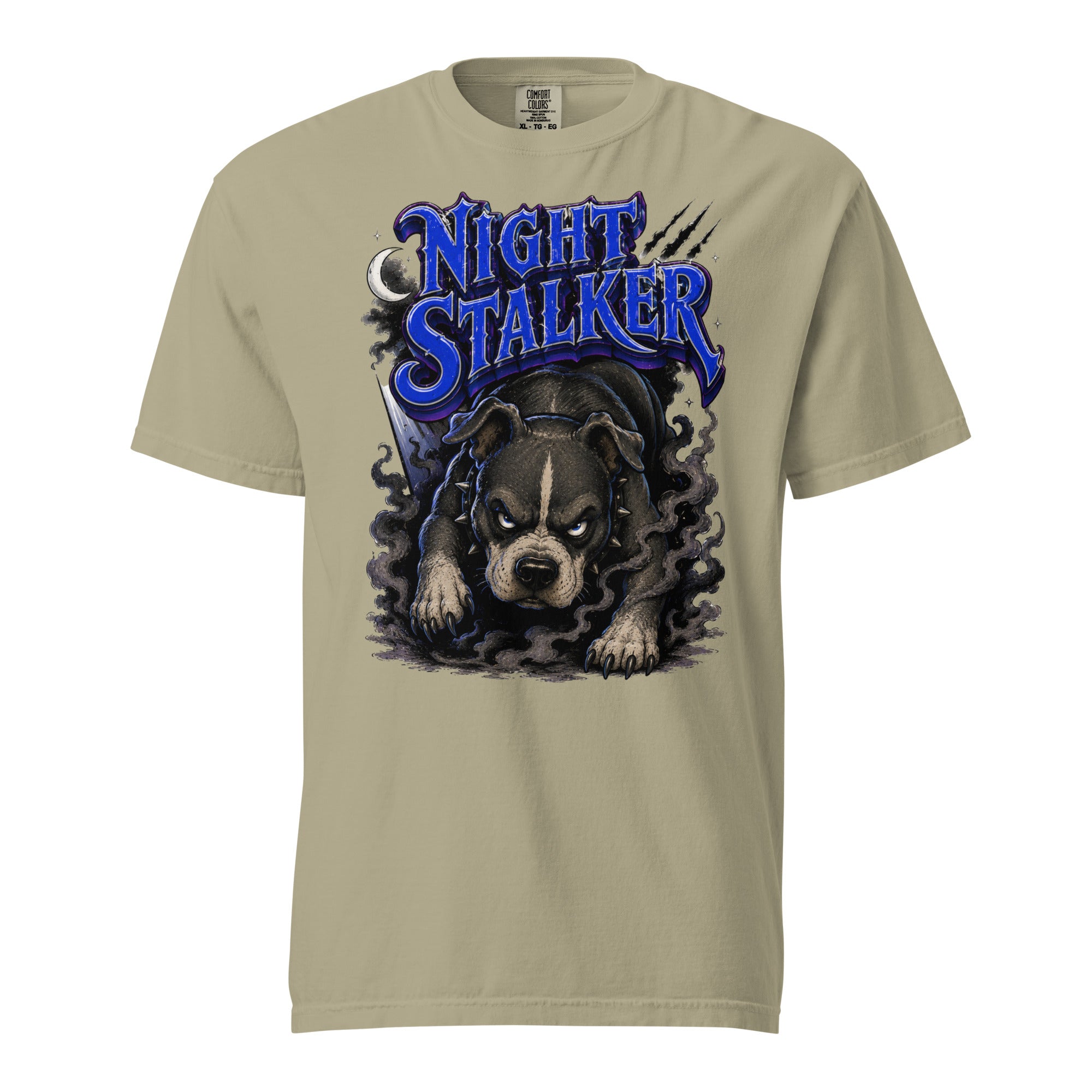 Pitbull Lovers | Unisex Garment-Dyed Heavyweight T-Shirt - Night Stalker by printfluence.net