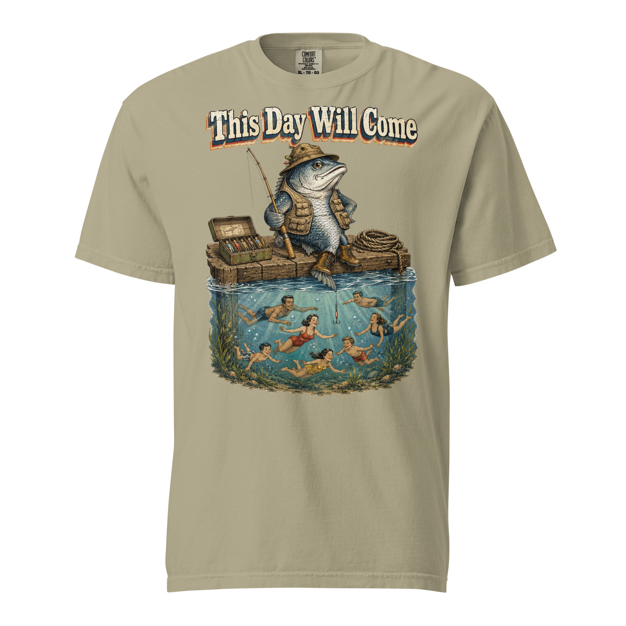 Fishing Lovers | Unisex Garment-Dyed Heavyweight T-Shirt — This Day Will Come by printfluence
