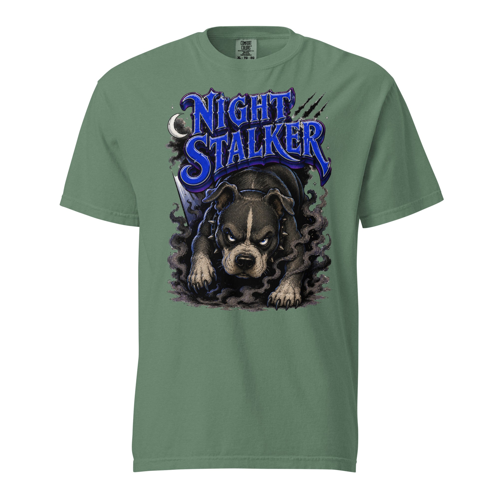 Pitbull Lovers | Unisex Garment-Dyed Heavyweight T-Shirt - Night Stalker by printfluence.net