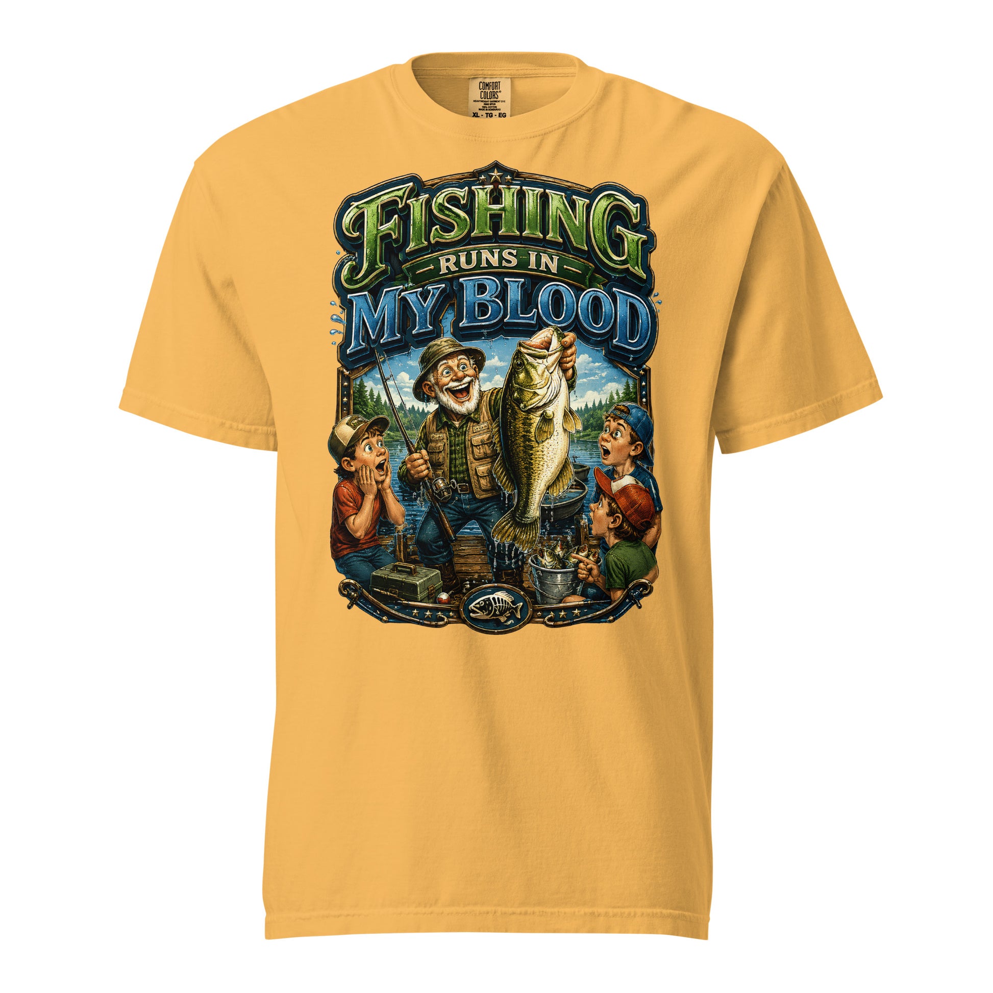 Unisex garment-dyed heavyweight t-shirt by printfluence.net