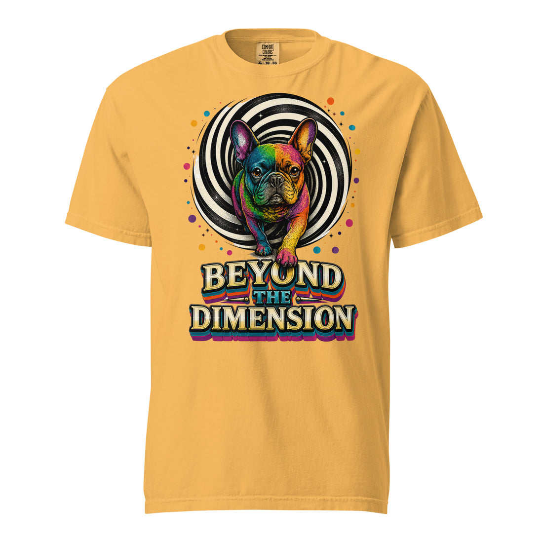 Beyond the Dimension Frenchie Women's Relaxed Tee - French Bulldog Lovers Shirt T-1 by printfluence.net