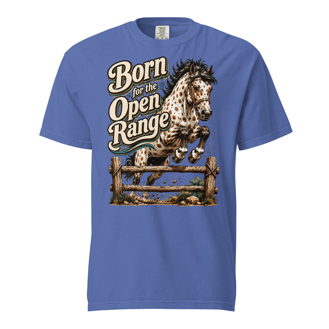 Born for the Open Range Horse Heavyweight Tee – Ultimate Horse Lovers Edition by printfluence.net