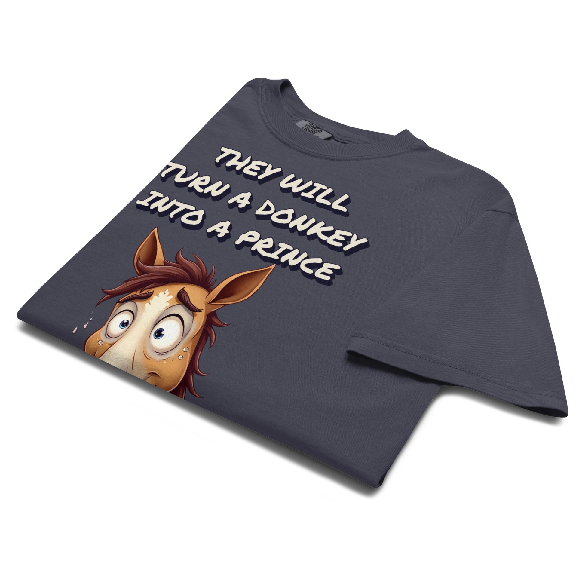 Unisex garment-dyed heavyweight t-shirt - Elite Astonished Horse Tee – Luxury Transformation by printfluence.net