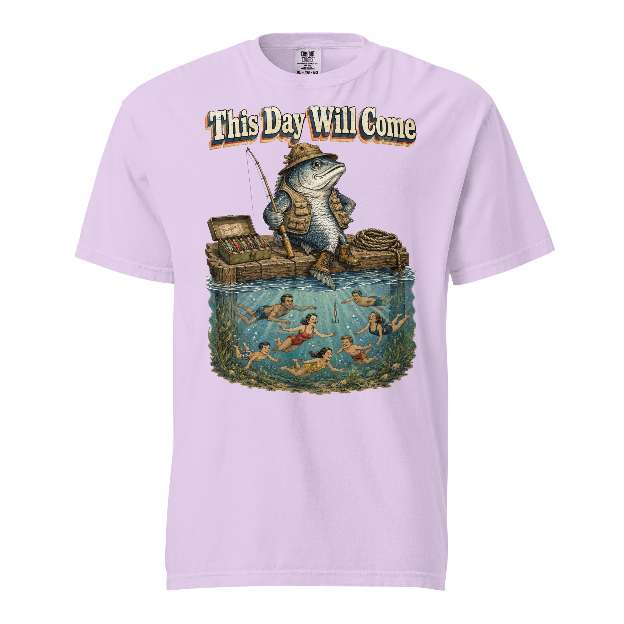 Fishing Lovers | Unisex Garment-Dyed Heavyweight T-Shirt — This Day Will Come by printfluence