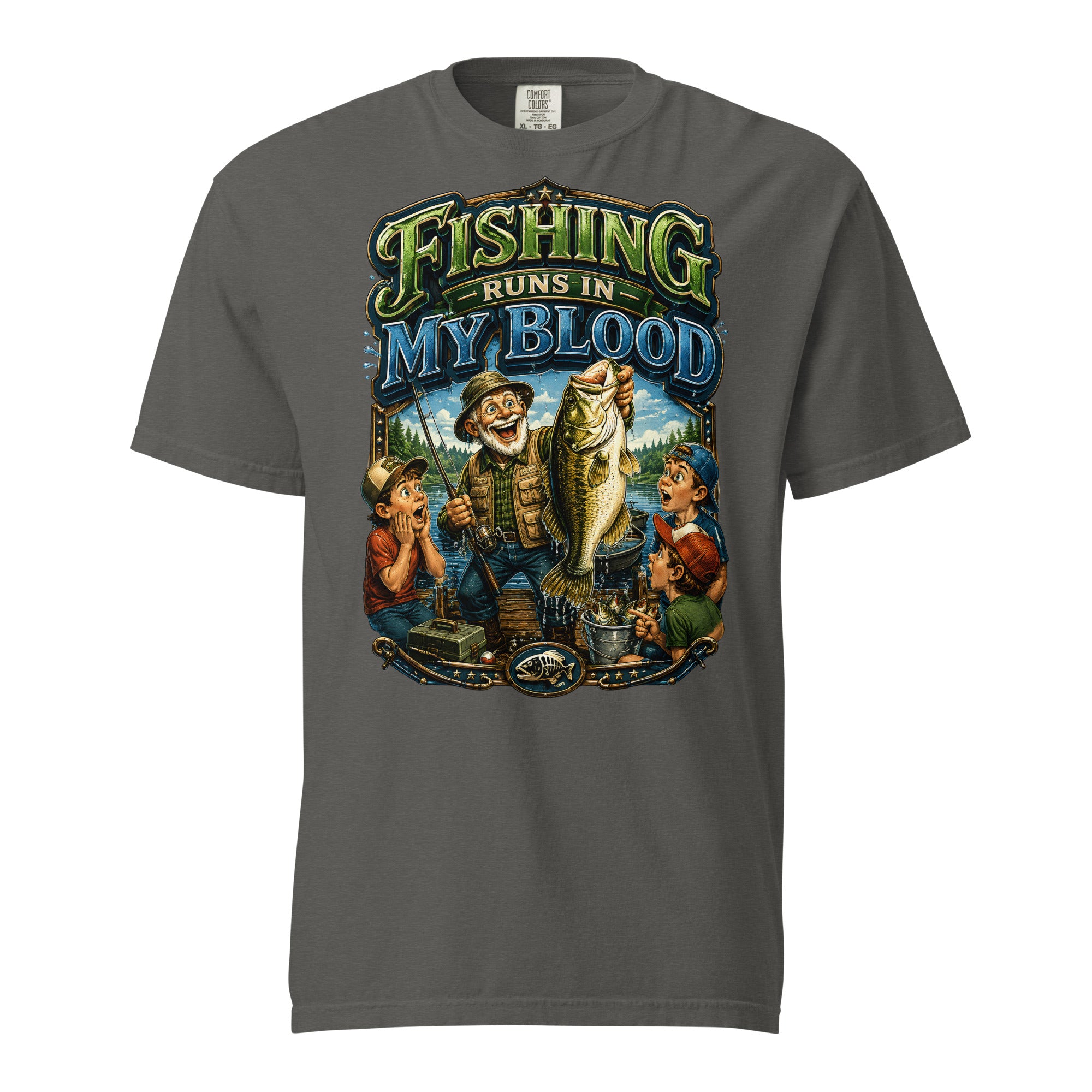 Unisex garment-dyed heavyweight t-shirt by printfluence.net