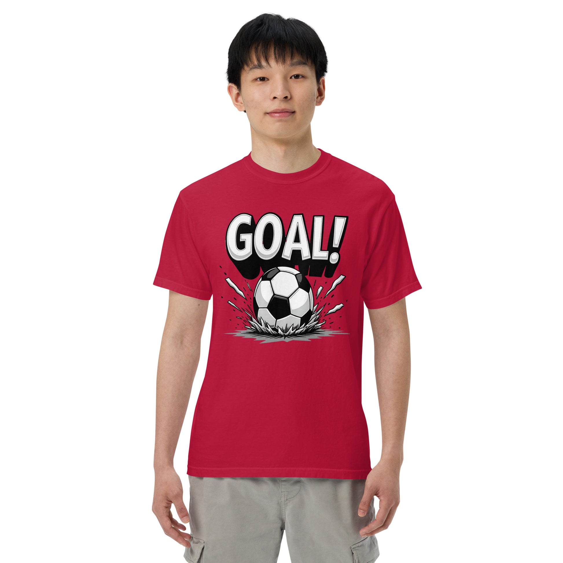 Unisex garment-dyed heavyweight t-shirt - Victory Goal Heavyweight T-Shirt – For Elite Champions & Scorers by printfluence.net