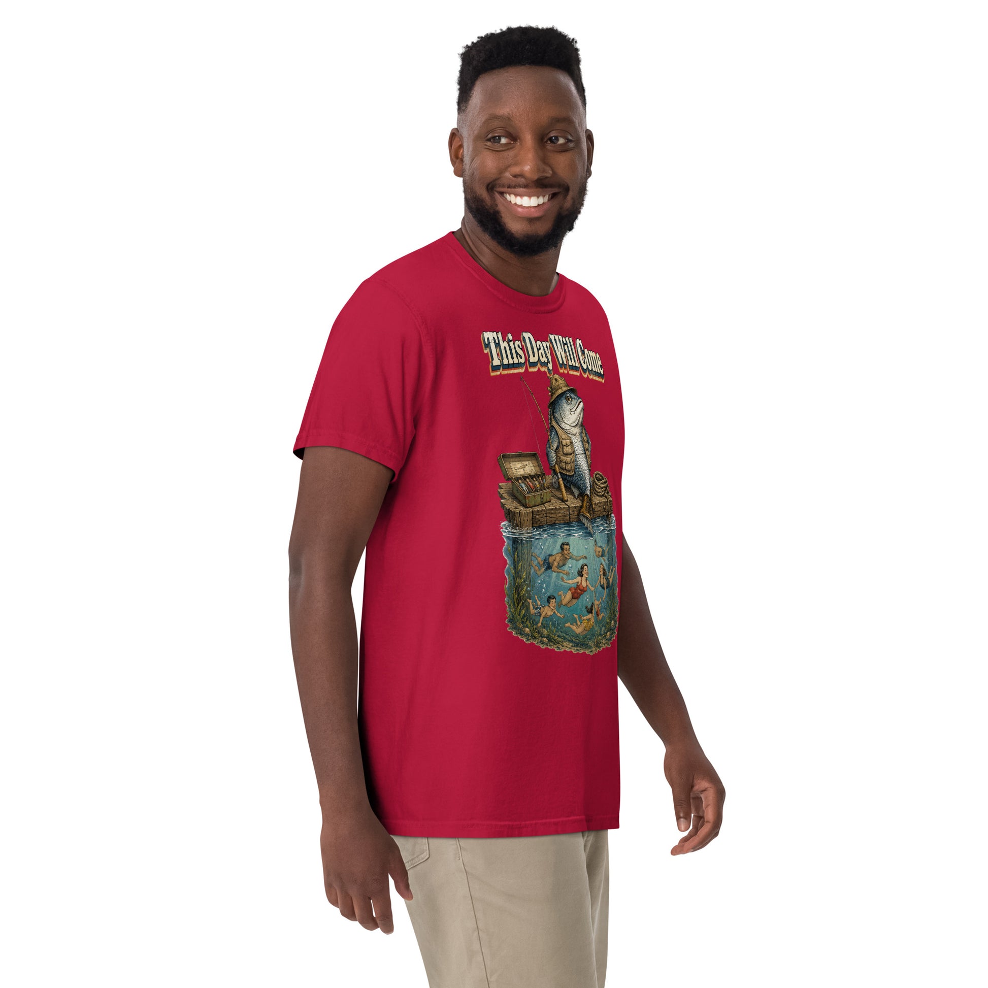Fishing Lovers | Unisex Garment-Dyed Heavyweight T-Shirt — This Day Will Come by printfluence
