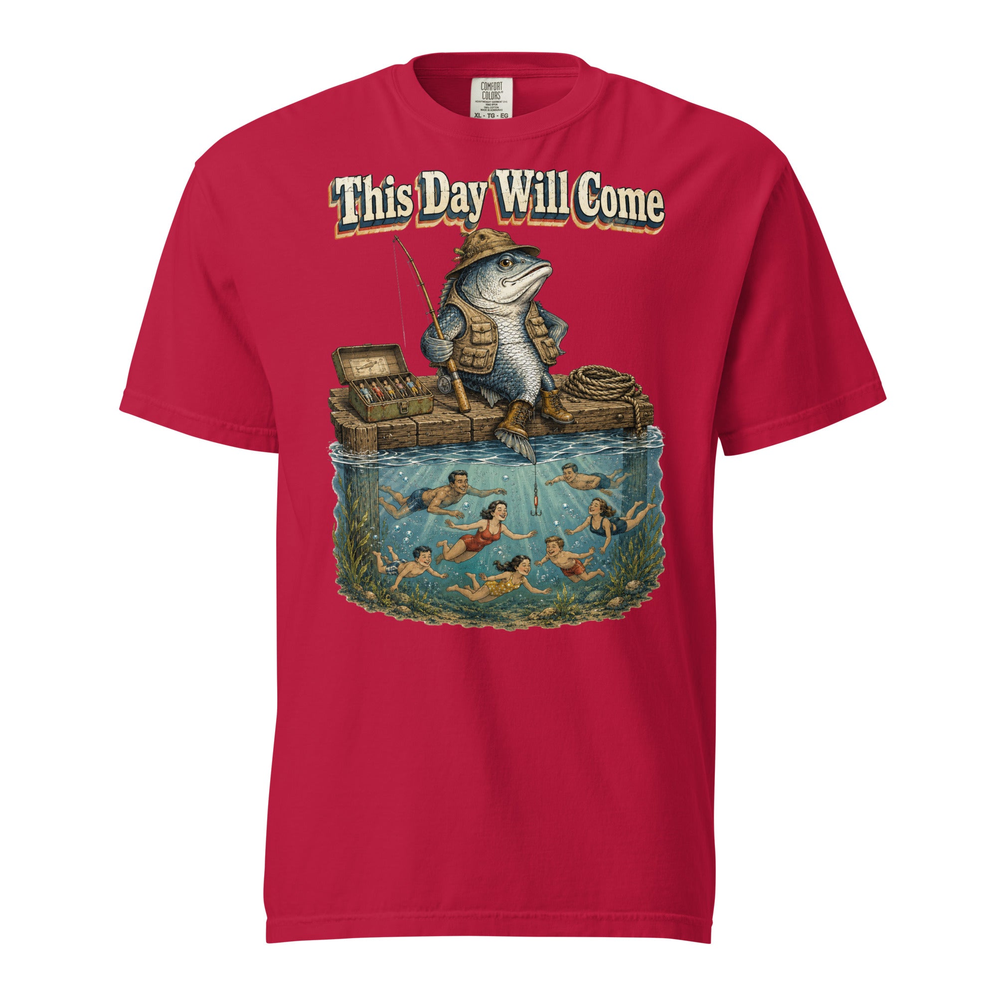 Fishing Lovers | Unisex Garment-Dyed Heavyweight T-Shirt — This Day Will Come by printfluence