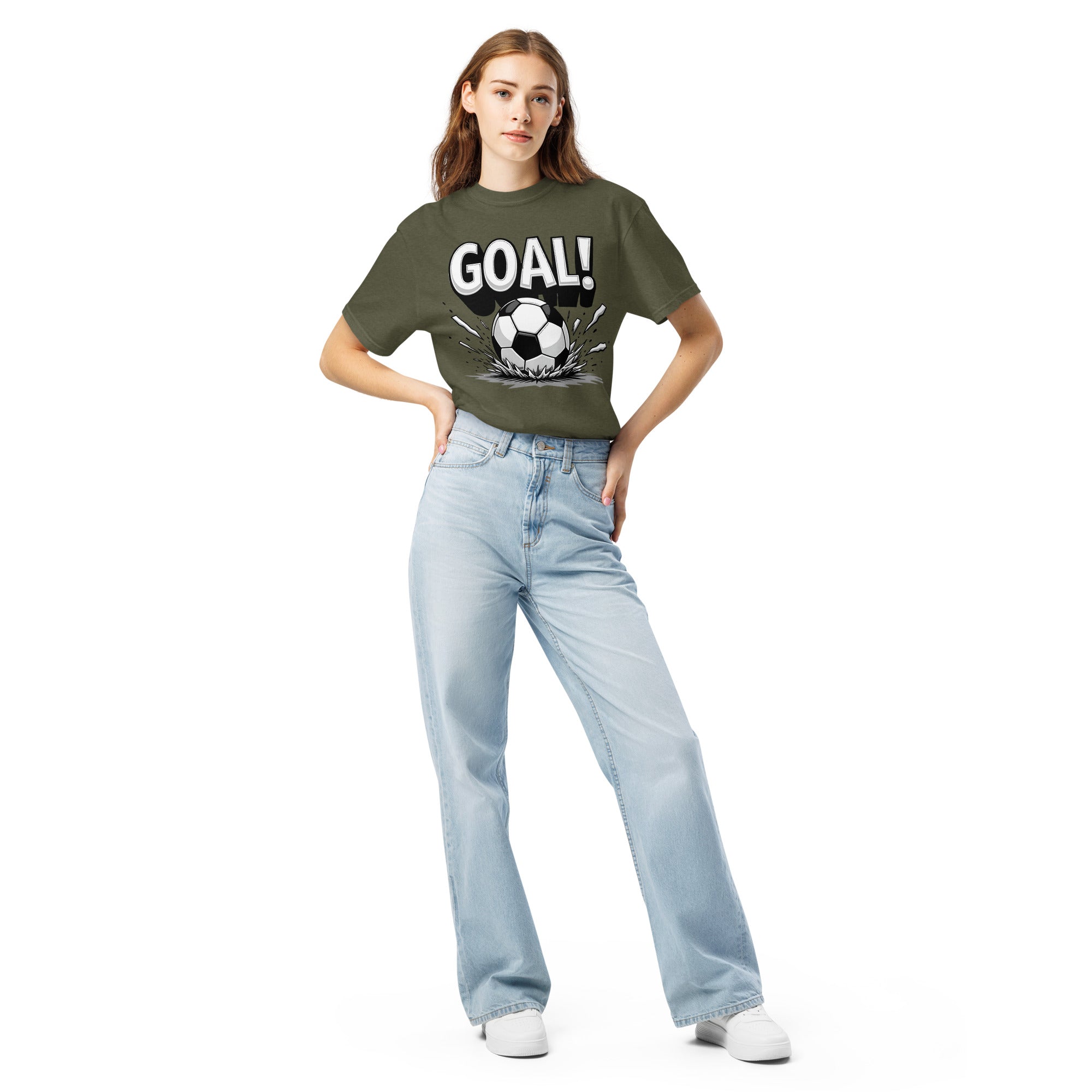 Unisex garment-dyed heavyweight t-shirt - Victory Goal Heavyweight T-Shirt – For Elite Champions & Scorers by printfluence.net