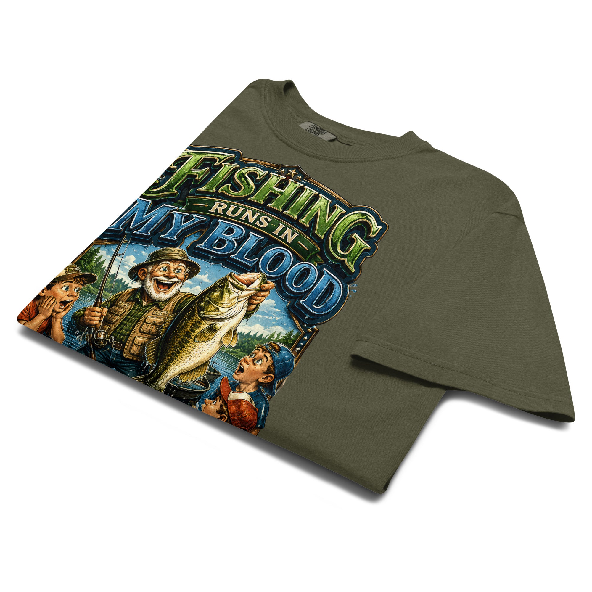 Unisex garment-dyed heavyweight t-shirt by printfluence.net