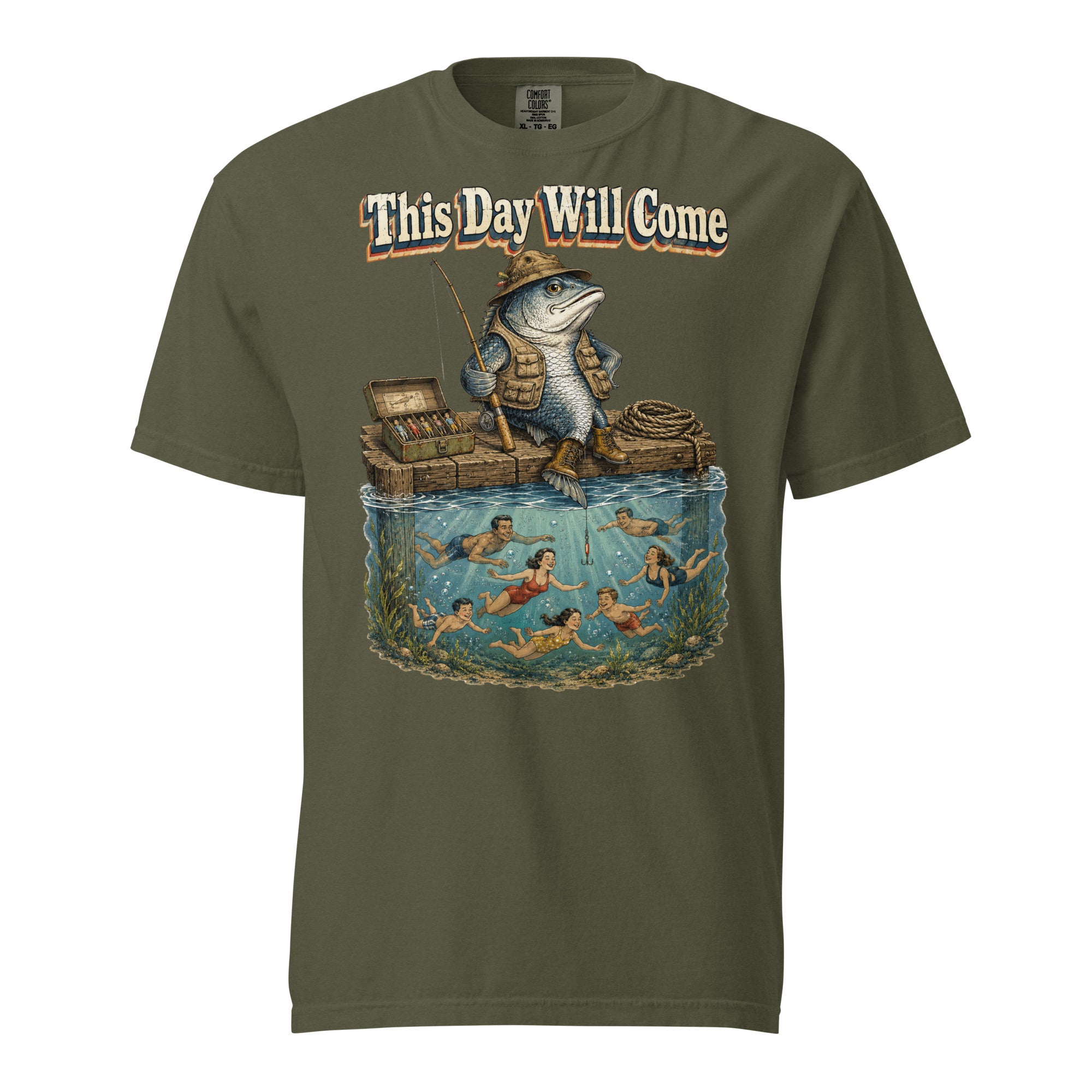 Fishing Lovers | Unisex Garment-Dyed Heavyweight T-Shirt — This Day Will Come by printfluence