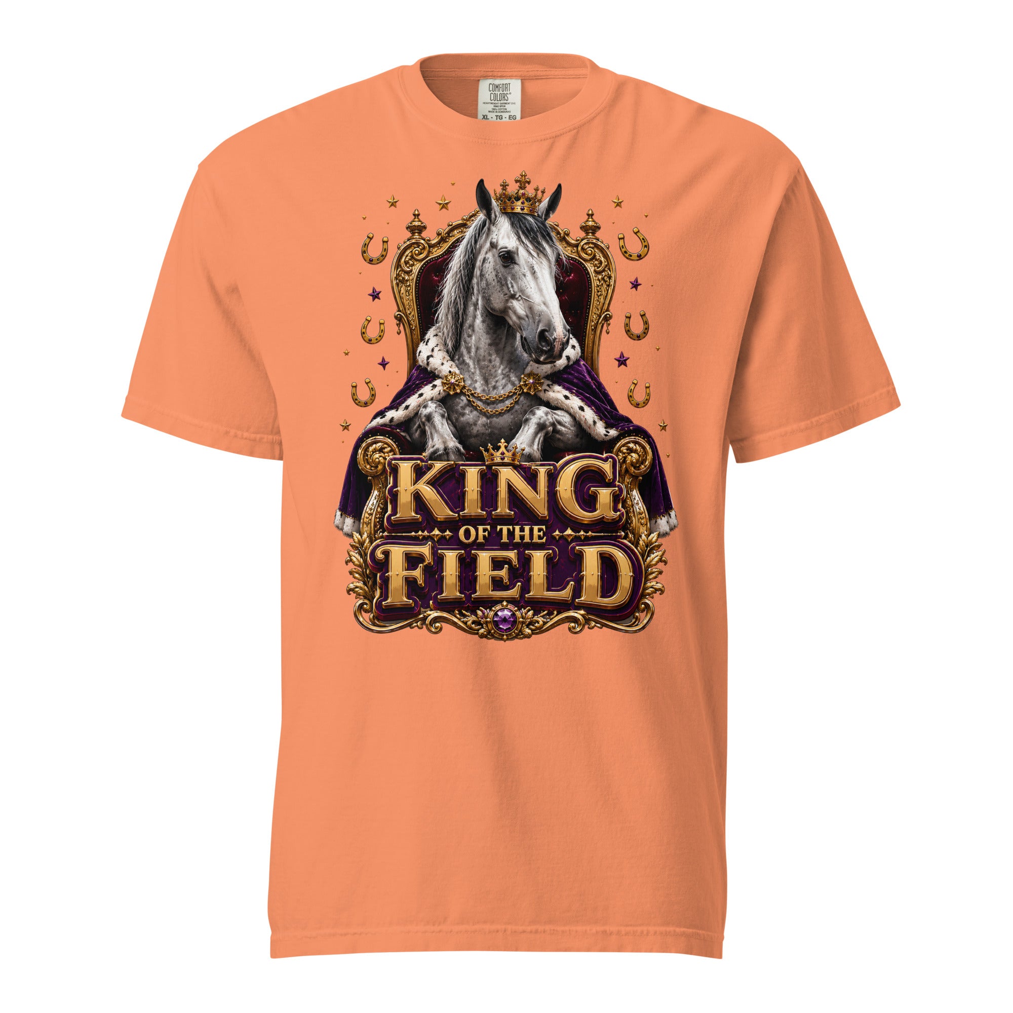 King of the Field Royal Horse Heavyweight Tee – Ultimate Horse Lovers Edition by printfluence.net