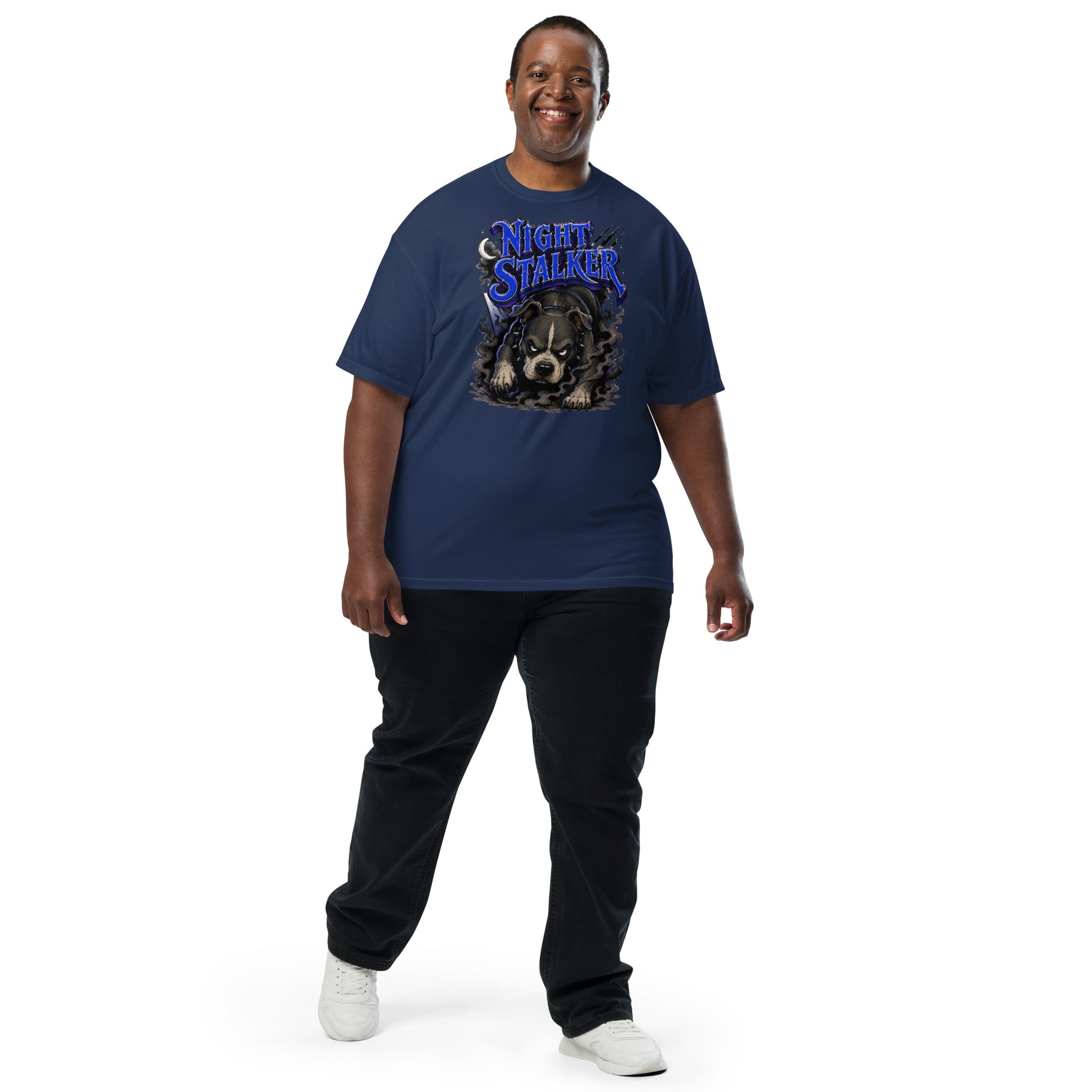 Pitbull Lovers | Unisex Garment-Dyed Heavyweight T-Shirt - Night Stalker by printfluence.net