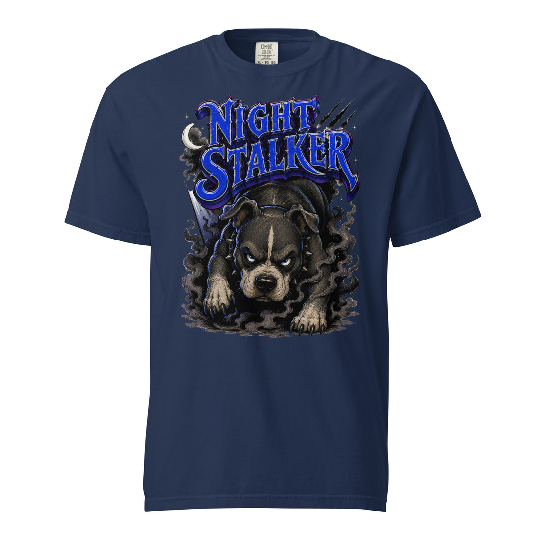 Pitbull Lovers | Unisex Garment-Dyed Heavyweight T-Shirt - Night Stalker by printfluence.net