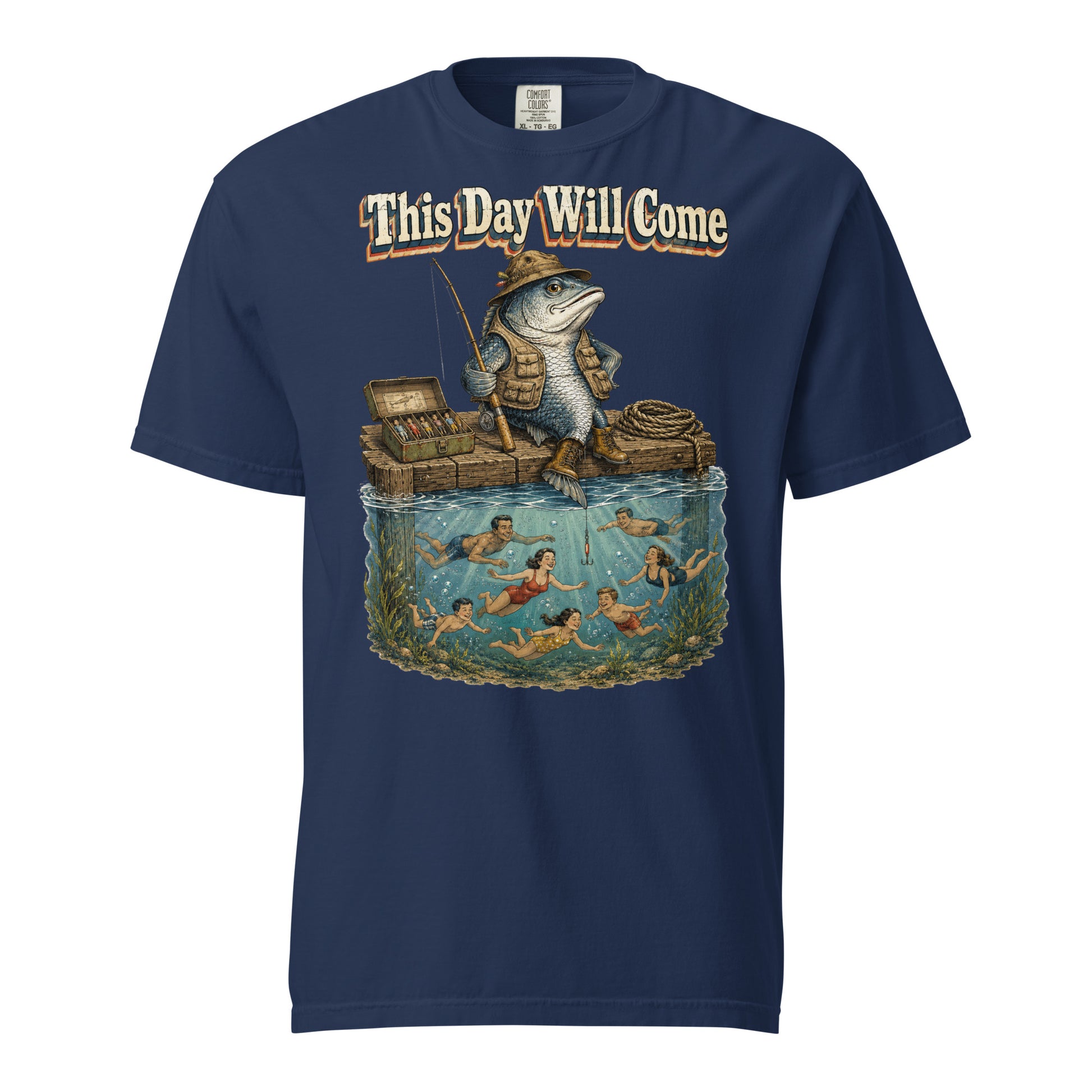 Fishing Lovers | Unisex Garment-Dyed Heavyweight T-Shirt — This Day Will Come by printfluence