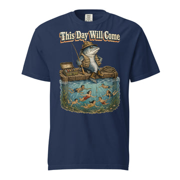 Fishing Lovers | Unisex Garment-Dyed Heavyweight T-Shirt — This Day Will Come by printfluence
