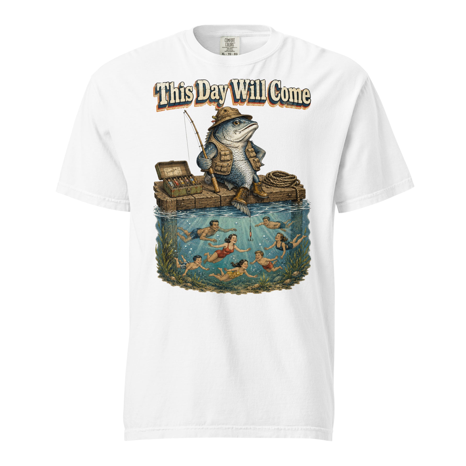 Fishing Lovers | Unisex Garment-Dyed Heavyweight T-Shirt — This Day Will Come by printfluence