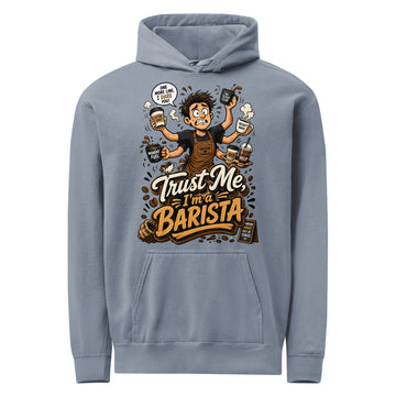 Coffee Lovers Unisex Garment-Dyed Hoodie - Emotionally Attached To Coffee! by printfluence.net