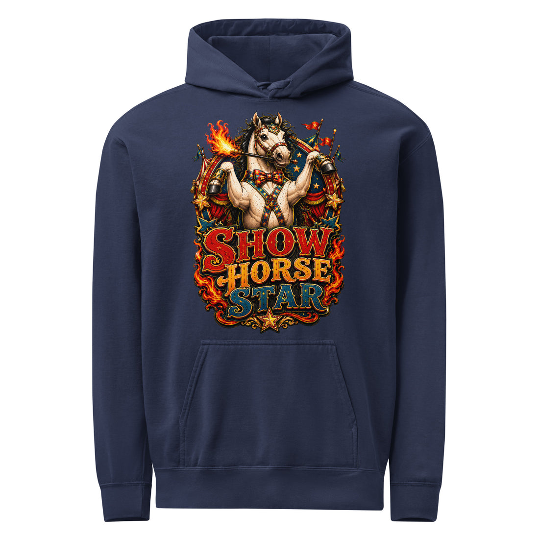 Show Horse Star Circus Hoodie | Premium Garment-Dyed Sweater by printfluence.net