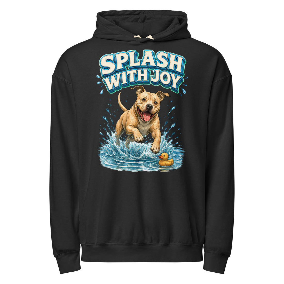 Pitbull Lovers Unisex Garment-Dyed Lightweight Hoodie - Splash With Joy by printfluence.net