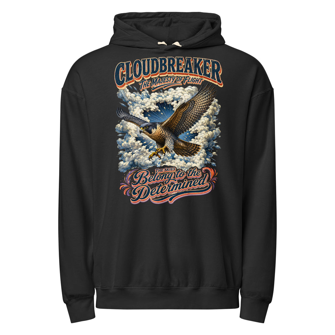 Falcon Lovers Cloudbreaker Vintage Garment Dyed Lightweight Hoodie H6 by printfluence.net