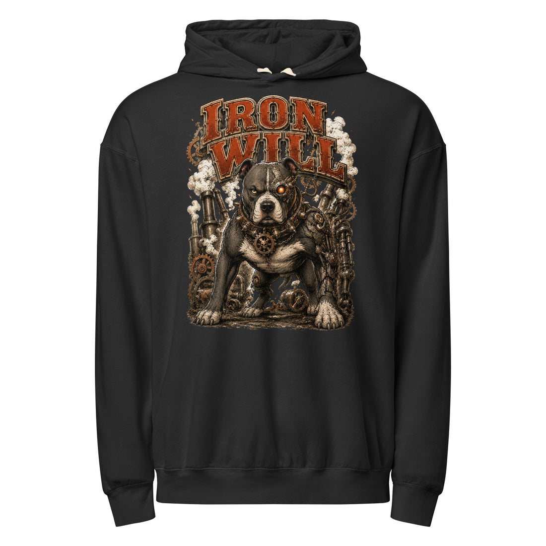 Pitbull Lovers | Unisex Garment-Dyed Lightweight Hoodie — Iron Will by printfluence.net
