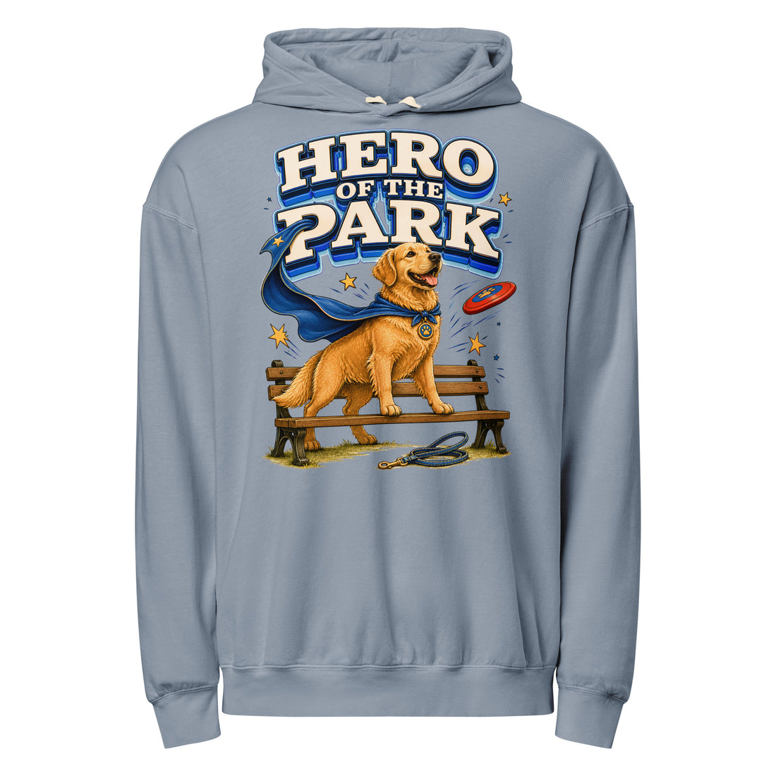 Golden Retriever Lovers Lightweight Hoodie - Hero Of The Park by printfluence.net